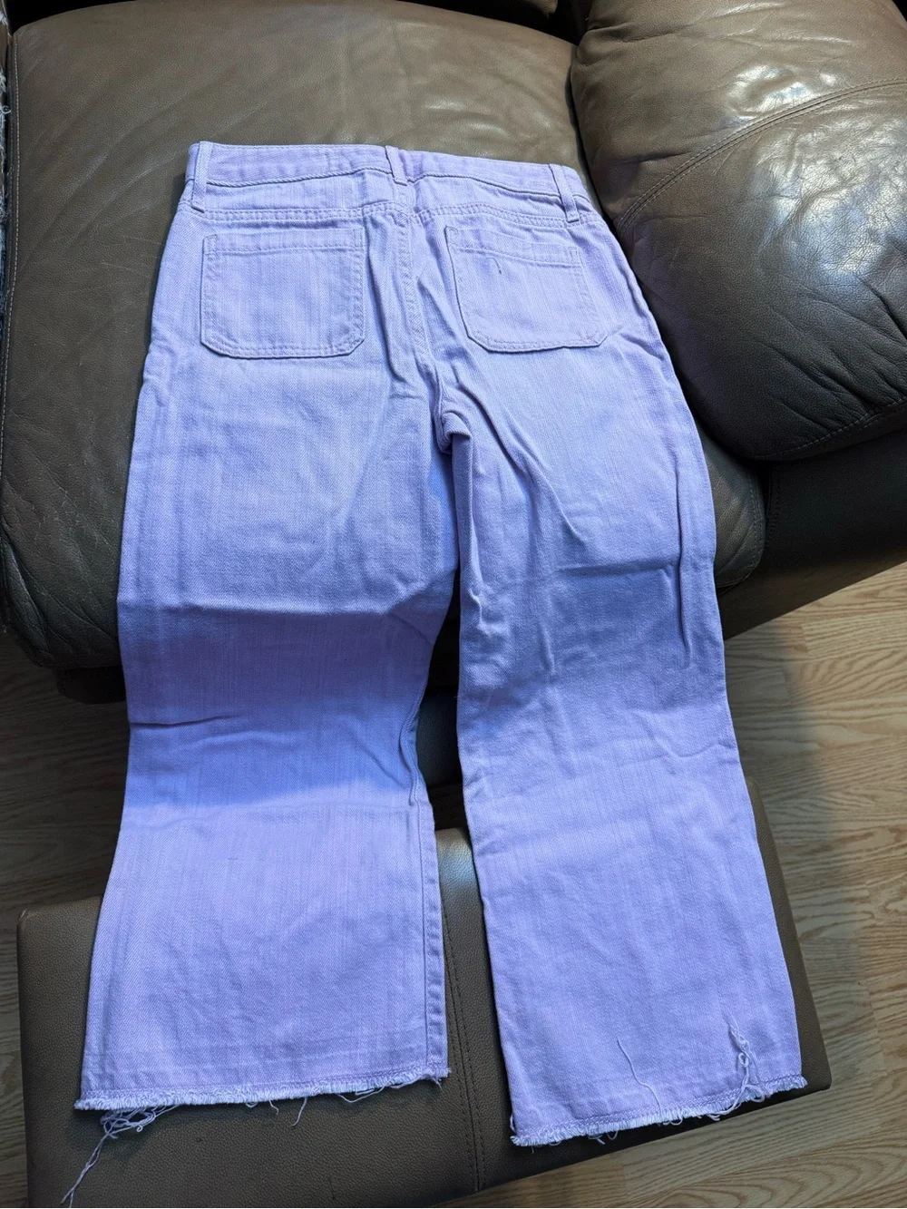 GAP Lavender Wide-Leg High-Rise Jeans